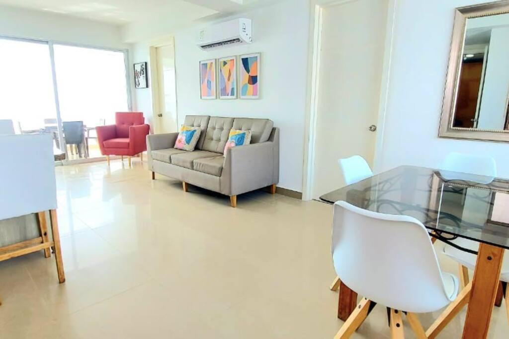 Hermoso Apartamento Vista Al Mar. Edf Palmetto 1 . Cartagena Luaran gambar